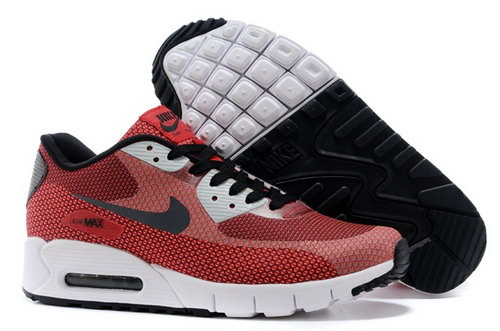 Nike Air Max 90 Jacquard Mens Shoes Red Black White New Portugal